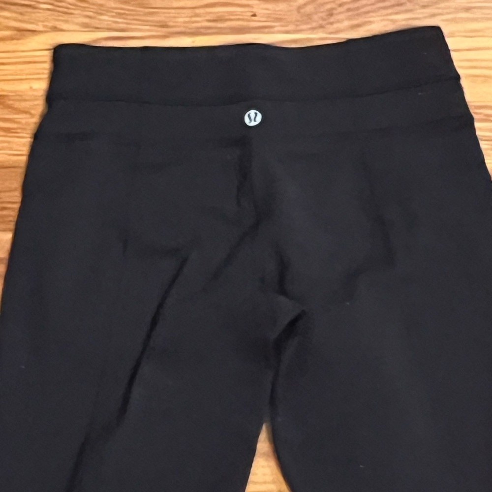 Black wonder under Lululemon flare pants